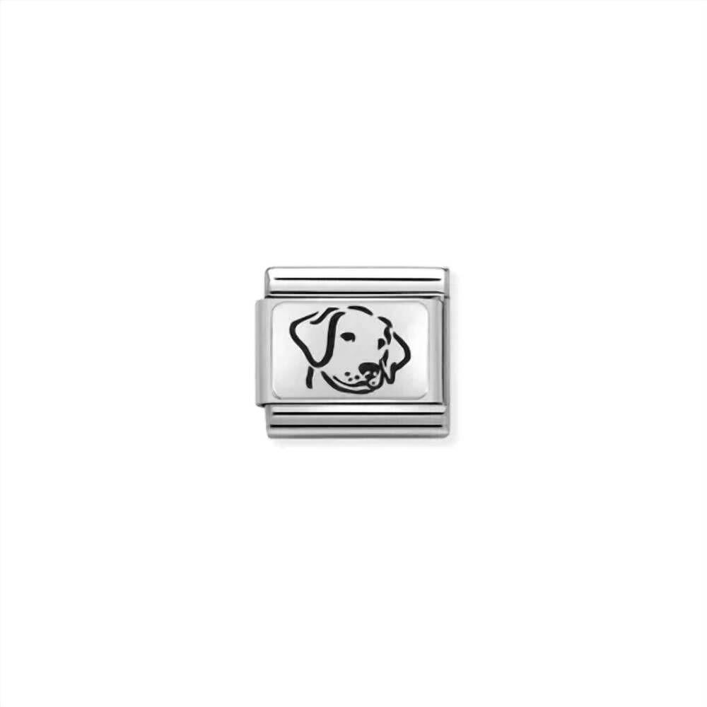 NEW NOMINATION unisex animals links bracelet in dog silver